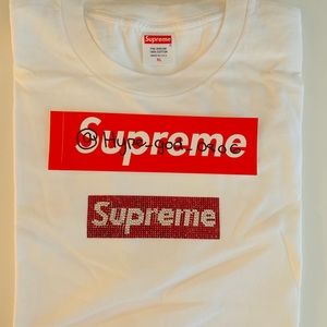 Supreme Swarovski Box Logo